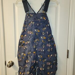 Duluth Trading Co Navy Floral Jumpsuit